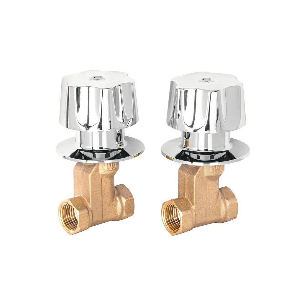 VALVULA BAÑO 1/2 MANERAL METALICO FOSET - 49800